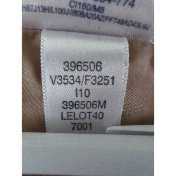 LANDS' END Down Puffer Coat Full Zip Side pockets Tan Car Coat Women's M (10-12) - Picture 4 of 9